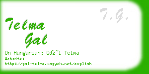 telma gal business card